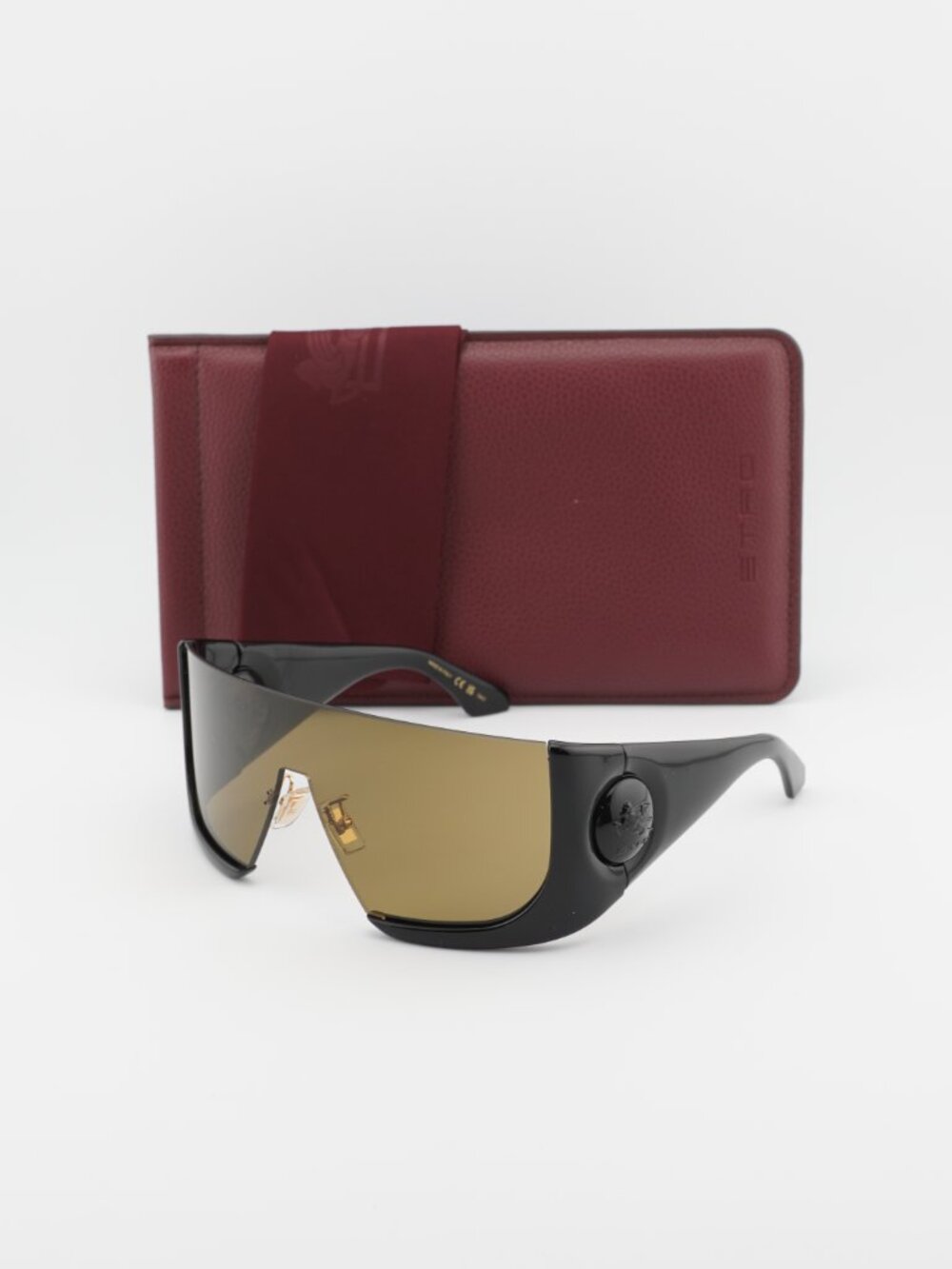 Etro ETROMACARON 0807 70 Shield Sunglasses - Black / Brown